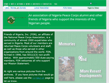 Tablet Screenshot of friendsofnigeria.org
